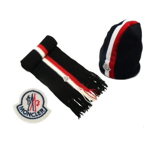 Moncler Chapeau Foulard Noir